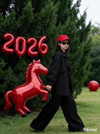 超喜庆的2026跨年预制照ai指令教程来啦#豆包ai#豆包P图已经nextlevel了 #2026新年写真