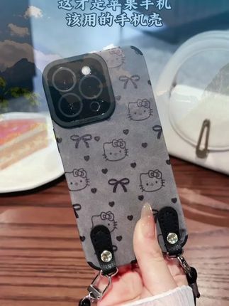 蝴蝶结kt猫适用苹果华为vivo小米oppo瞳眼翻毛皮挂绳手机壳女防摔#好物推荐🔥 #好物推荐分享 #创意手机壳 #手机壳 #网红手机壳