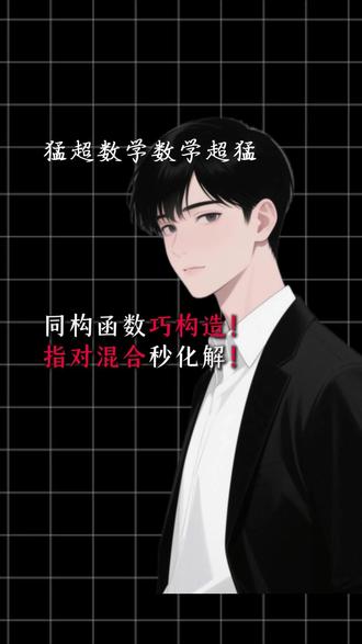 同构函数秒化解 123,321,出答案#函数 #数学思维 #秒杀高考数学 #数考通