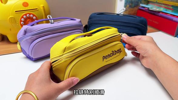 这才是孩子们想要的#笔袋,耐脏抗造、大开口找东西方便、分区收纳,而且超好看#文具安利#文具控