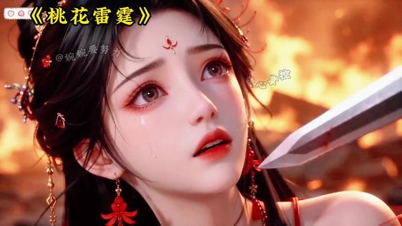 桃花雷霆,怎么看都很绝望啊...#ai #ai创作浪潮计划 #古风小说