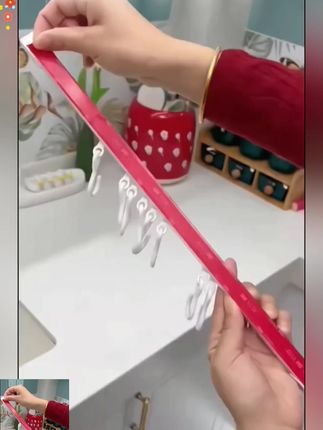 【正品保障】厨柜连排挂钩厨房排钩可滑动S钩多功能钩子浴室免打孔 #挂钩 #厨房挂钩 #免打孔挂钩 #多功能钩子 #厨柜连排挂钩