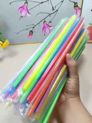 一次性艺术吸管食品级材质无气无味健康环保冷热通用#一次性吸管 #一次性弯曲吸管 #吸管 #好物推荐