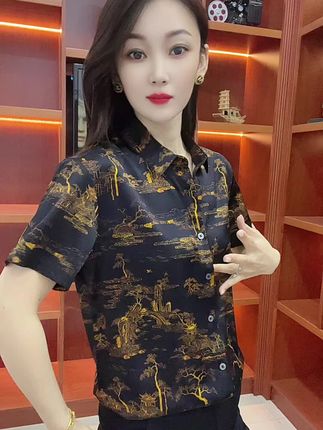 #男士桑蚕丝衬衫上衣 #面料舒适透气