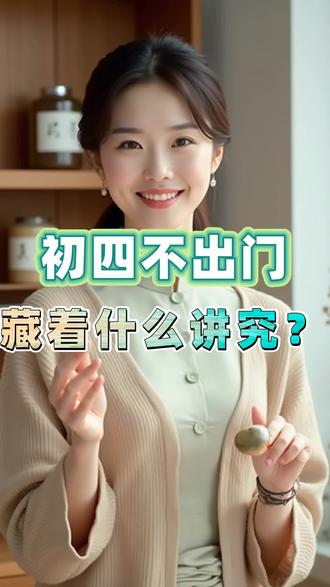 初四不出门藏着什么讲究? 初四不出门
藏着什么讲究? #春节传统习俗解密 #老祖宗的智慧密码 #初四迎神日禁忌 #三阳开泰玄机解读