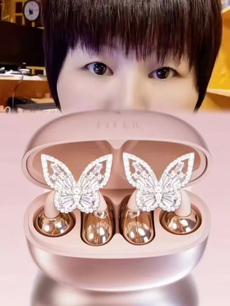 2025新款AI蝴蝶星环耳夹蓝牙耳机,男女同款快充HIFI音质降噪运动超长续航耳机#耳机#耳机唱歌 #时尚饰品 #无线耳机 #学生党必备 #无线耳机