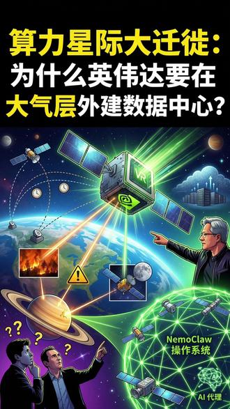 算力的星际迁徙:英伟达为什么要在大气层外盖机房? #英伟达 #GPU #算力 #航天 #人工智能