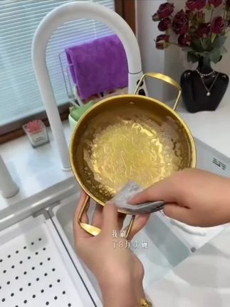 钢丝洗碗布厨房专用银丝棉纱洗碗巾双层加厚不易沾油抹布刷碗神器#洗碗神器#洗碗布不沾油#洗碗巾#钢丝洗碗布不沾油