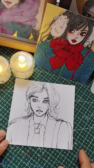 #手绘 #漫画 #绘画作品 #画画画 帅气小姐姐✔