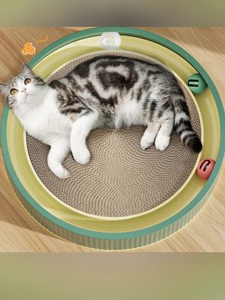 #郝邵文 推荐 捣蛋猫自嗨玩具猫抓板窝耐磨耐抓不掉屑可替换内芯趣味球宠物用品#捣蛋猫自嗨玩具 #猫抓板窝 #宠物用品 #宠物玩具