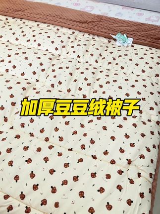 睡觉怕冷的赶紧趁有活动来抢一床这个加厚的豆豆绒大厚被子#源头实力厂家 #家居床上用品 #被子 #豆豆被