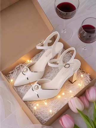 真软皮软底高跟凉鞋女粗跟尖头2025夏季新款拼色百搭时尚气质 #高跟鞋#百搭时尚#软底软皮#高跟鞋分享#大方