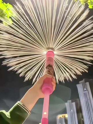 今年再也不用给娃戳瓶子了,给他安排一个烟花水枪,让他玩个够#水枪 #最美夜景灯光秀 #水枪大战 #户外游玩 #玩出新花样