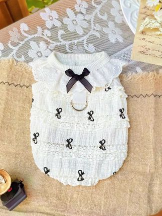 透气蛋糕蕾丝花边背心宠物狗狗猫咪衣服空调服吊带比熊博美 透气舒适 #面料柔软舒适 #萌宠出道计划 #萌宠好物 #可爱到爆炸💥