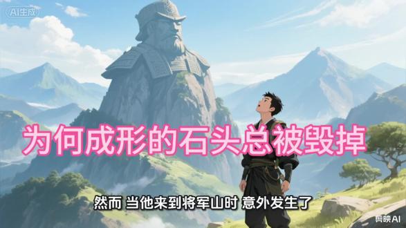 成形的石头总是被毁。形似将军、巨蟒的奇山接连被炸,网传奇石化形会祸乱人间,巨蟒峰曾被钉七寸,人脸形山也遭爆破。当地称因山体易崩塌,可这些巧合,让网友对奇石化形的说法越发深信。#万万想不到 #奇石#每日分享