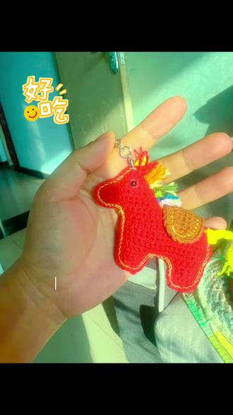 我也有红色小马了#我的手工作品