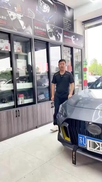 传祺影豹车灯升级过程#玉溪欧司朗车灯 #玉溪立盯车灯 #传祺影豹车灯升级#玉溪车灯升级