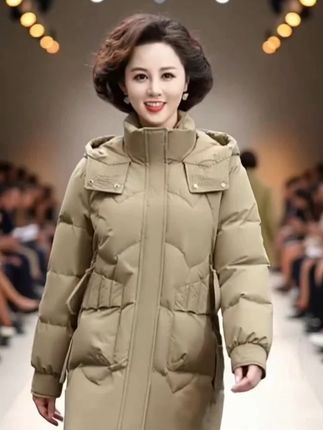 女士时尚妈妈羽绒服 时尚洋气休闲百搭 高端大气上档次 好看大气