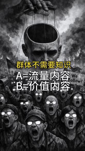 此后的更新的所有内容我都会打上A/B的tag,A是流量内容,里面讲的都是些我觉得没什么意义的内容。B是硬核内容,会一如既往的用逻辑、理性、学术理论等讲清楚情感关系当中个体的心理结构。希望能借此对大家有所启发!#哲学#心理学#两性关系学#认知提升#真诚才是必杀技