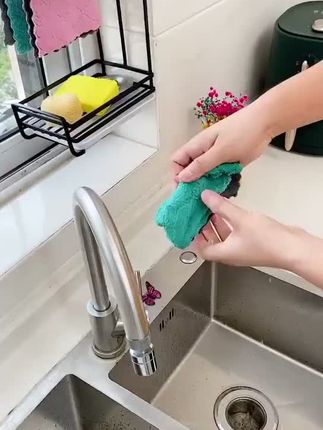 抹布架厨房置物架壁挂台式两用抹布沥水架收纳神器厨房用品#好物推荐🔥 #强烈推荐 #非常方便实用 #厨房必备神器