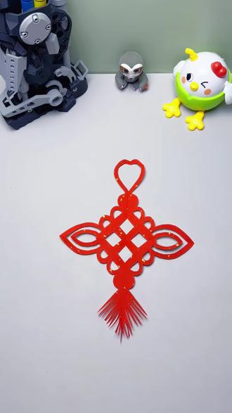 简单三步就能剪出来中国节窗花,剪废了算我的。#手工剪纸 #做手工我是认真的 #儿童手工 #窗花