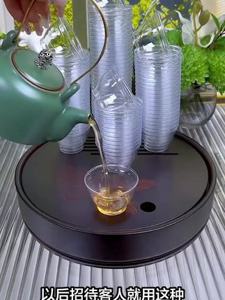 一次性功夫茶杯航空茶杯耐高温加厚防烫待客家用办公茶杯