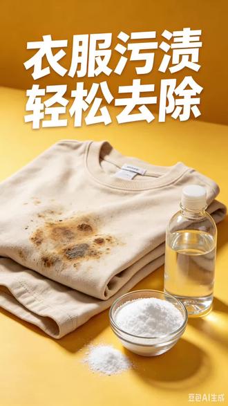 衣服污渍洗不掉?教你一招,立马干净! 衣服油渍、发黄难清洗?简单小方法,不用贵清洁剂,轻松洗干净,实用又省钱!#生活小妙招 #衣物清洁 #清洁小技巧 #居家清洁 #实用妙招