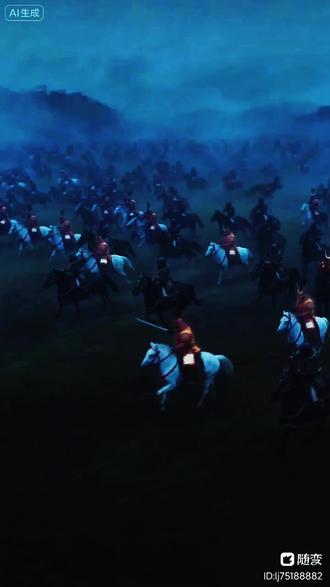 铁浮屠骑兵大战日本赤备骑兵#铁浮屠#赤备#AI生成视频#古代战争
