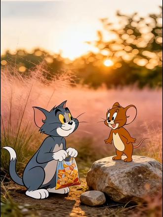 #ai创作浪潮计划 #汤姆和杰瑞 这下要怎么解释??#赵一鸣 #解释不清了