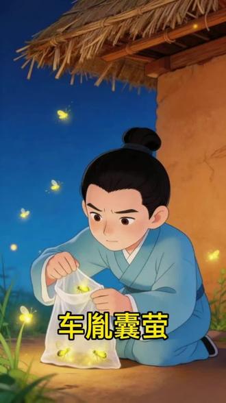这个故事告诉我们,再困难的条件也阻挡不了爱学习的心。小朋友,你想对车胤说一句什么鼓励的话?#车胤囊萤#国学经典 #育儿启蒙 #经典故事