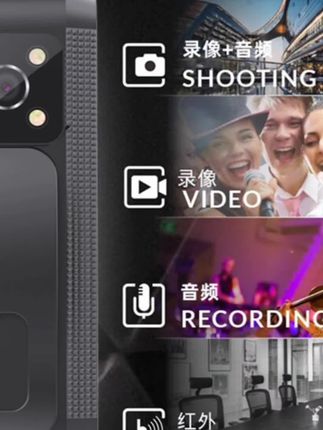 专业录音笔录音录像超长待机高清录像机背夹携身佩戴防抖运动相机