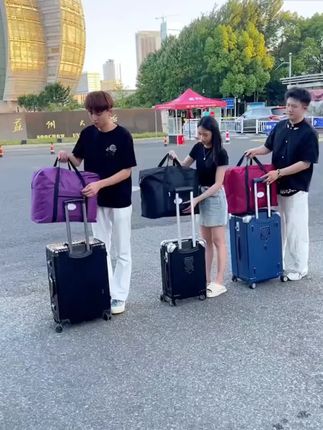 【行李箱上的收纳袋】大容量被子收纳袋学生开学收纳行李袋防潮防水#行李箱#收纳袋大容量