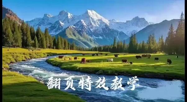 电脑版剪映教学,翻页特效教学#电脑版剪映 #剪映视频制作 #治愈系风景