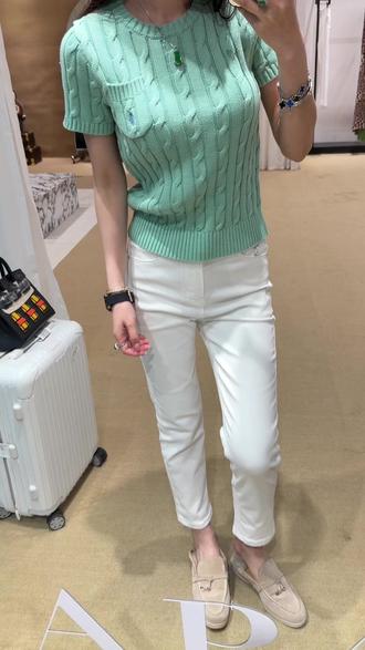 喜欢老钱风的女人 #白裤子穿搭 #拉夫劳伦