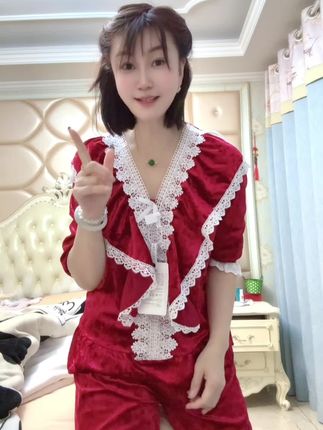 太好看了,质量也太好了!穿上我都立马年轻了10岁#家居服套装 #宅家睡衣秀 #在家也要美美哒 #睡衣
