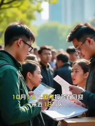 10月15日,国考报名首日迎来近19万人,创下历史新高,引发广泛关注#国考报名#竞争比列