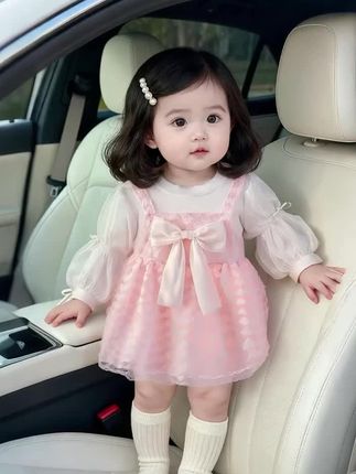 #甜美穿搭#生女儿就要这样穿#和朋友的秋季同频穿搭#萌娃穿搭#公主裙@抖加上热门