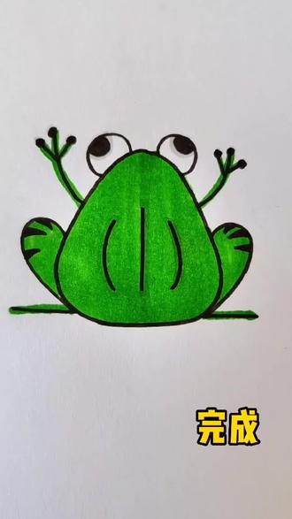 一起来画青蛙🐸与乌龟🐢##一学就会的简笔画