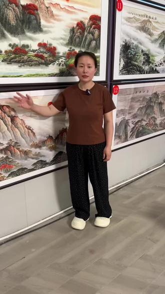 想要一幅靠山图,不妨看看这幅#五岳独尊#泰山图#靠山图