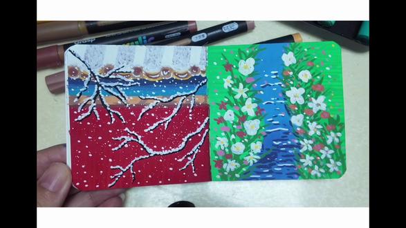 聪明的你来一起画吧!
#有手就会系列 #画画其实很简单 #翻翻乐