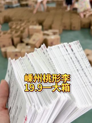 嵊州桃形李,满满一大箱只有19.9,赶紧进直播间购买吧#三农 #新鲜采摘 #优质农产品 #应季水果 #嵊州桃形李