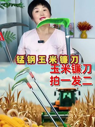 锰钢玉米镰刀,非常的锋利有好用,关键今天太便宜了#玉米镰刀 #锰钢镰刀 #镰刀 #玉米专用镰刀#好物推荐 @DOU+小助手