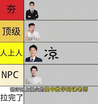 高中数学五位热门网课老师谁是夯?谁是拉完了? #高中 #高中数学 #汤雪健 #高途汤雪健 #从夯到拉