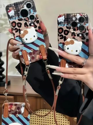 #创作灵感 这复古豹纹拼接kitty手机壳 也太好看了吧 好朋友 我们一人一个#kitty手机壳 #甜酷手机壳 #拼接手机壳 #豹纹手机壳