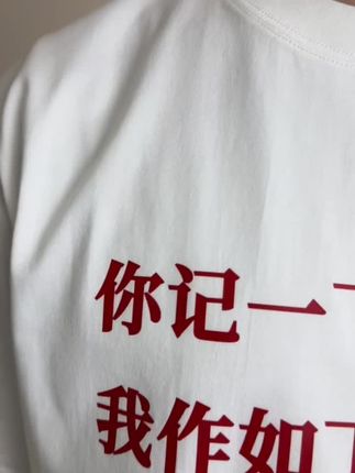 #刘亚楼你记一下 #短袖T恤 #纯棉t恤 #潮牌男女同款 #百搭t恤