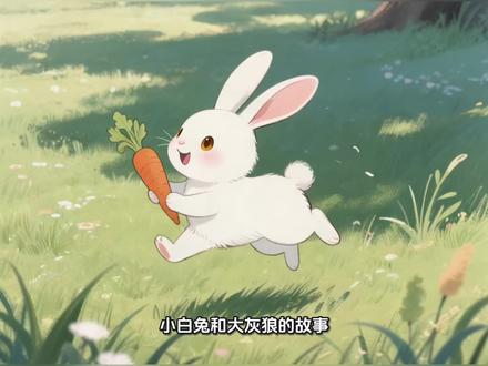 #动画小短片 小白兔和大灰狼的故事