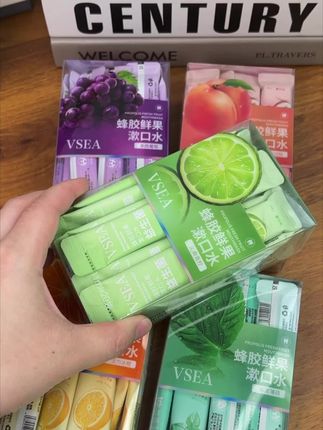 九块九到手40条,五种水果口味,持久清凉,清新果味的便携漱口#便宜好物 #漱口水#漱口水推荐 #便携漱口水#随时随地标记一下