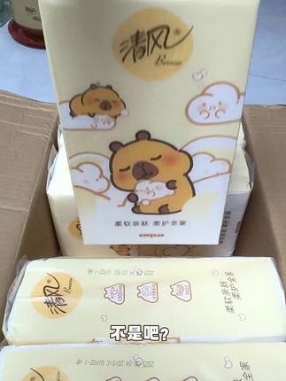 清风卡皮巴拉抽纸超软!韧性足不掉絮,日常用超舒心~#清风 #抽纸 #悬挂式抽纸