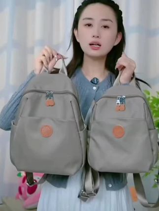 秋季新款轻便透气防水背包时尚双肩包大容量防水女士包#包包推荐 #每日分享 #时尚美包 #新款包包 #美包
