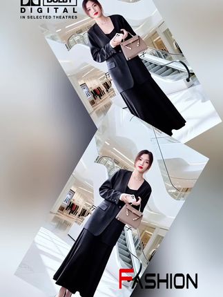 #dou出你的时尚范儿 #大码西装套装女 #早秋高智感职场穿搭 #如果上班都穿流光高智风 #通勤穿搭如何摆脱土气感